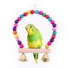 One Pet Tian Wooden Parrot Chew Pendant Bell Swing Toy for Bird Cages