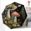 1pc Mystical Forest Mushroom Garden Umbrella with Plastic Handle,Suitable for All Seasons Home Travel Outdoor UmbrellaB1666