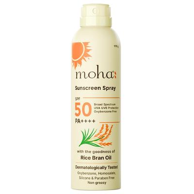 Sunscreen Spray SPF 50 PA++++ 170g Pack of 1 | Lightweight, Non-Sticky, Water & Sweat Resistant, Broad Spectrum UVA/UVB Protection