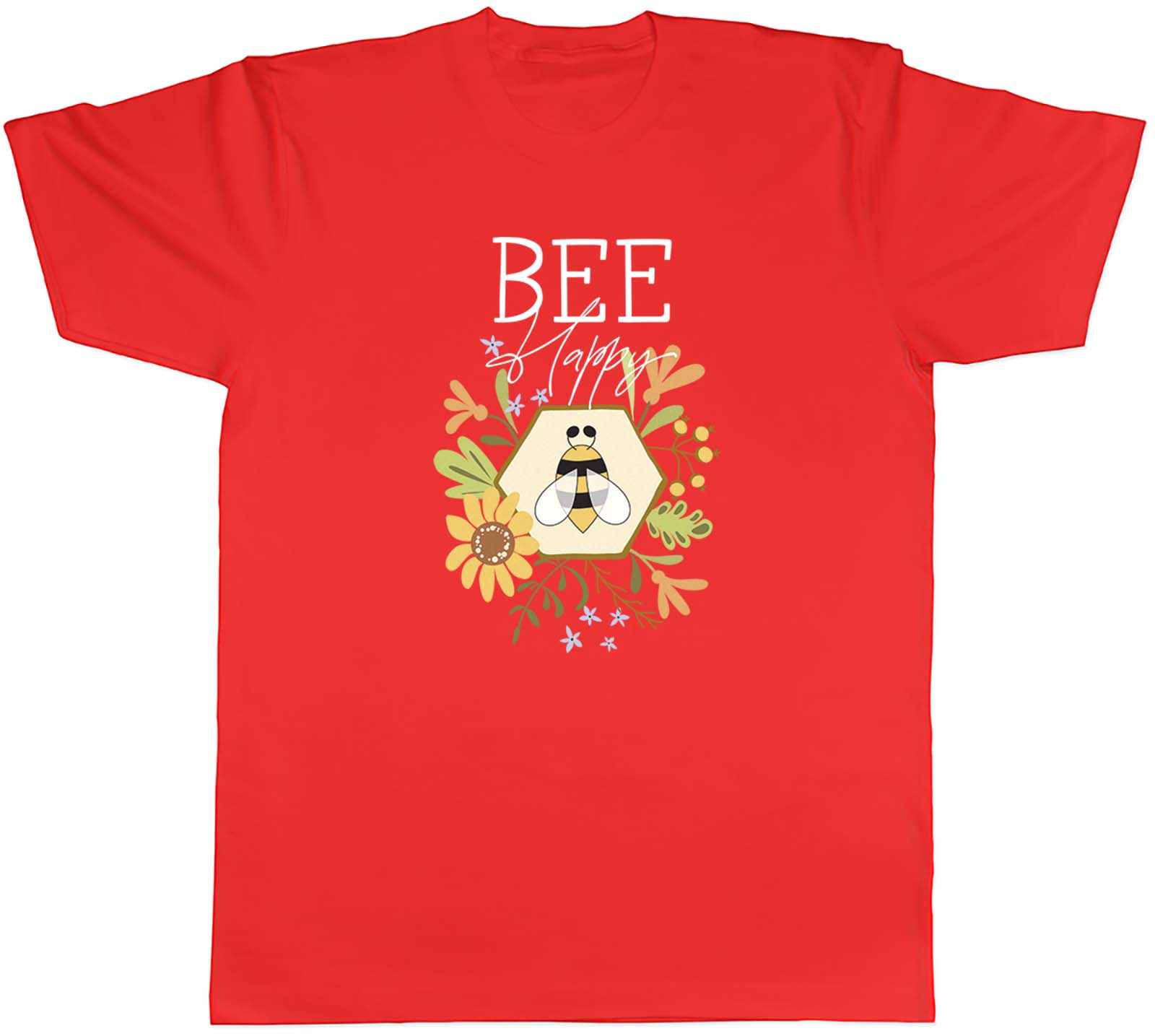 Bumblebee Bee Day Flowers Floral Bee Happy Unisexs TShirt Tee Gift Top S