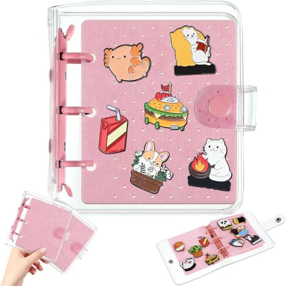 Space Saving Felt Brooch Storage Book 6 Pages Badge Charms Organizer Home Accessory