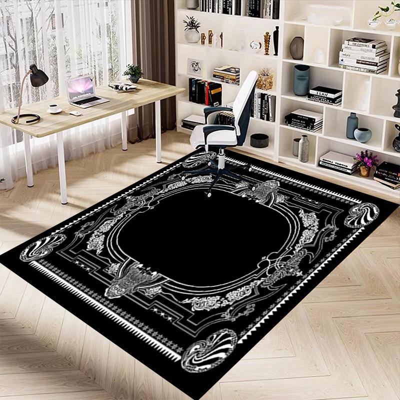 1PC Ornate Pattern Extra Large Non Slip Floor carpet, Office, family, bedroom Large Area Rug Indoor Rugs, Vibrant Colors