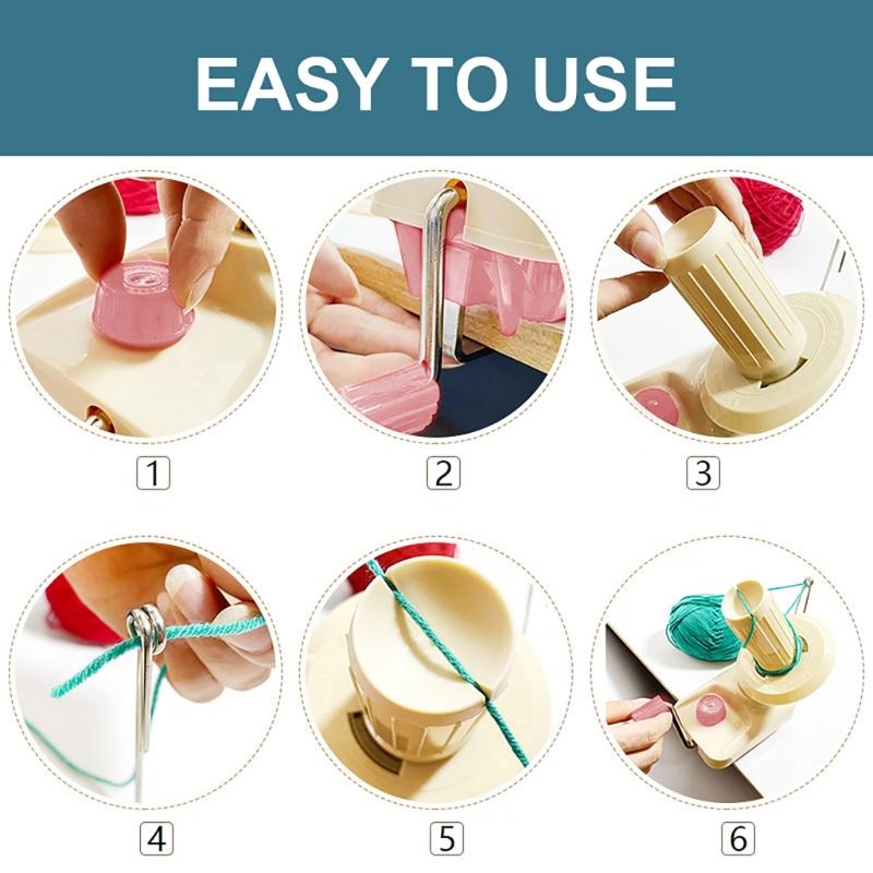 Velkokapacitní ruční navíječ příze Ručně ovládaný navíječ příze vlny provázků Pletací potřeby Navíječ příze Pletací nástroj Dodávka