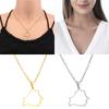 New Belarus Map Pendant Necklace for Men & Women Titanium Steel Gold Silver Color Choker Belarus Belarusian Jewelry Gifts