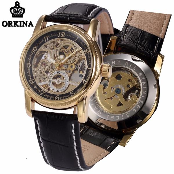orkina skeleton watch