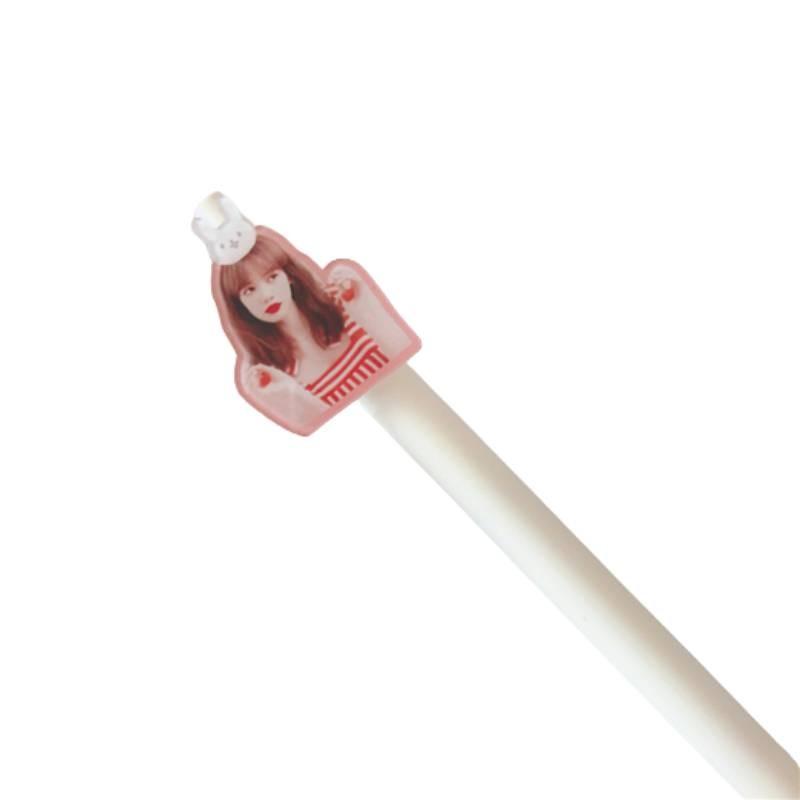 Korean Star Blackpink Peripheral Press Bullet Pen Girl Learning 05mm Stationery