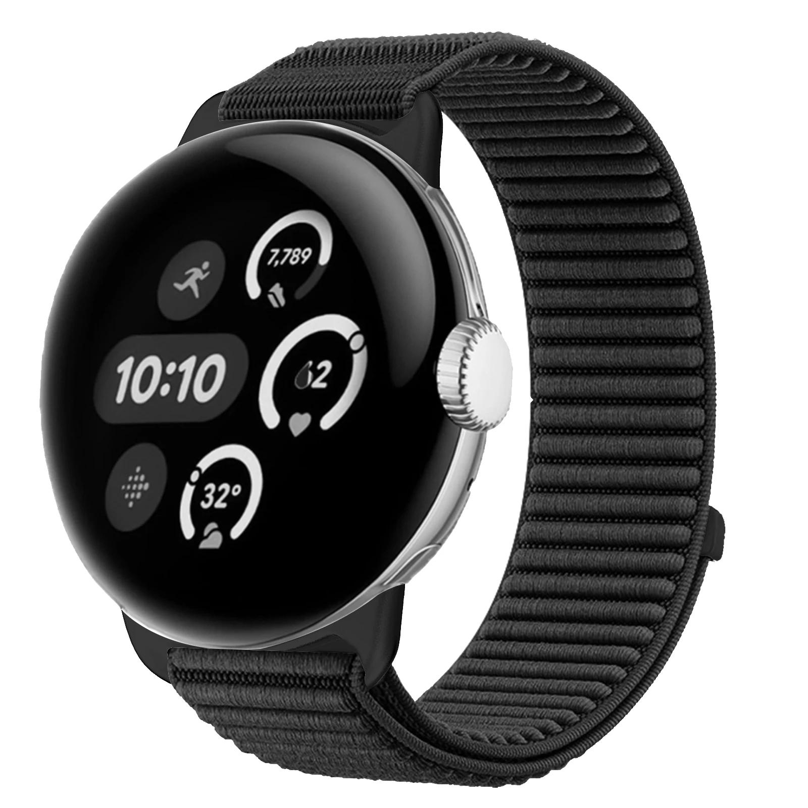 

Нейлоновый ремешок для Google Pixel Watch 4 3 45мм 41мм Спортивный браслет Ремешок для часов для Google Pixel Watch 3 2 1 41/45мм Сменный ремешок Google Pixel Watch 1