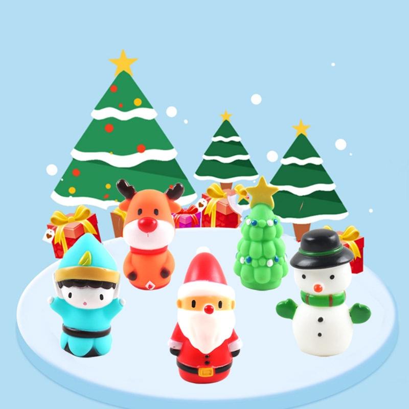 Festival Finger Puppets Toys Small Christmas Finger Hood Kids Toys Novelty Vinyl Festival Gifts