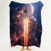 Game F Fate G Grand O Order  Flannel  Blanket Suitable for Sofa Living Room Bedroom