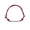Handmade Red Elegant Rope Bracelet For Women With Bamboo Charm Style Chinese