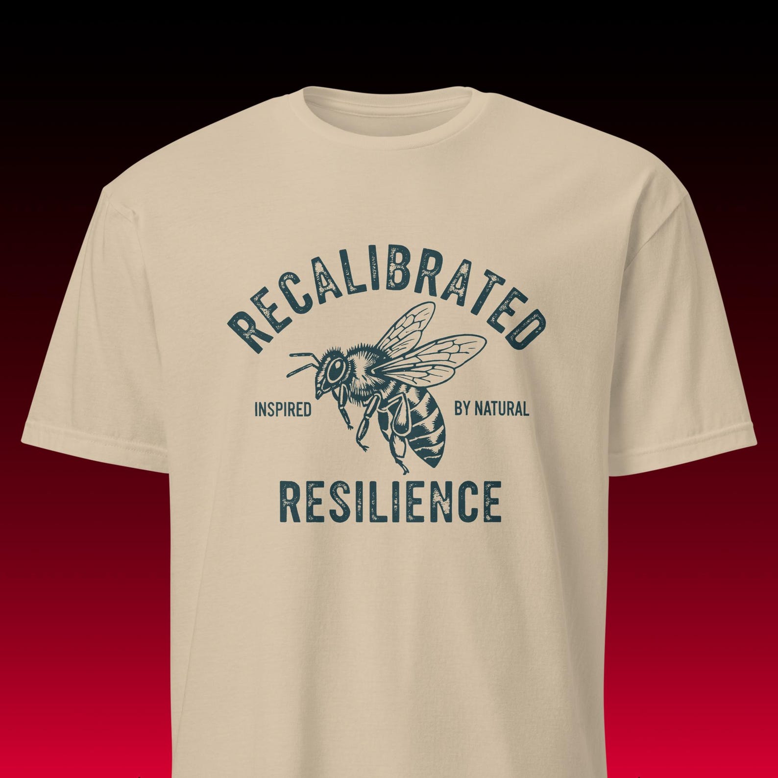 Recalibrated Resilience Bee Shirt | Cottagecore Aesthetic Tee | Mental Health Gift S