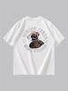 2025 New Men's NOBODY CARES WORK HARDER Skull Pattern T-shirts Summer Casual Comfortable Loose Fit Versatile Breathable Tops