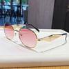 Summer Metal Round Sunglasses With Uv400 Protection For Fashion And Outdoors