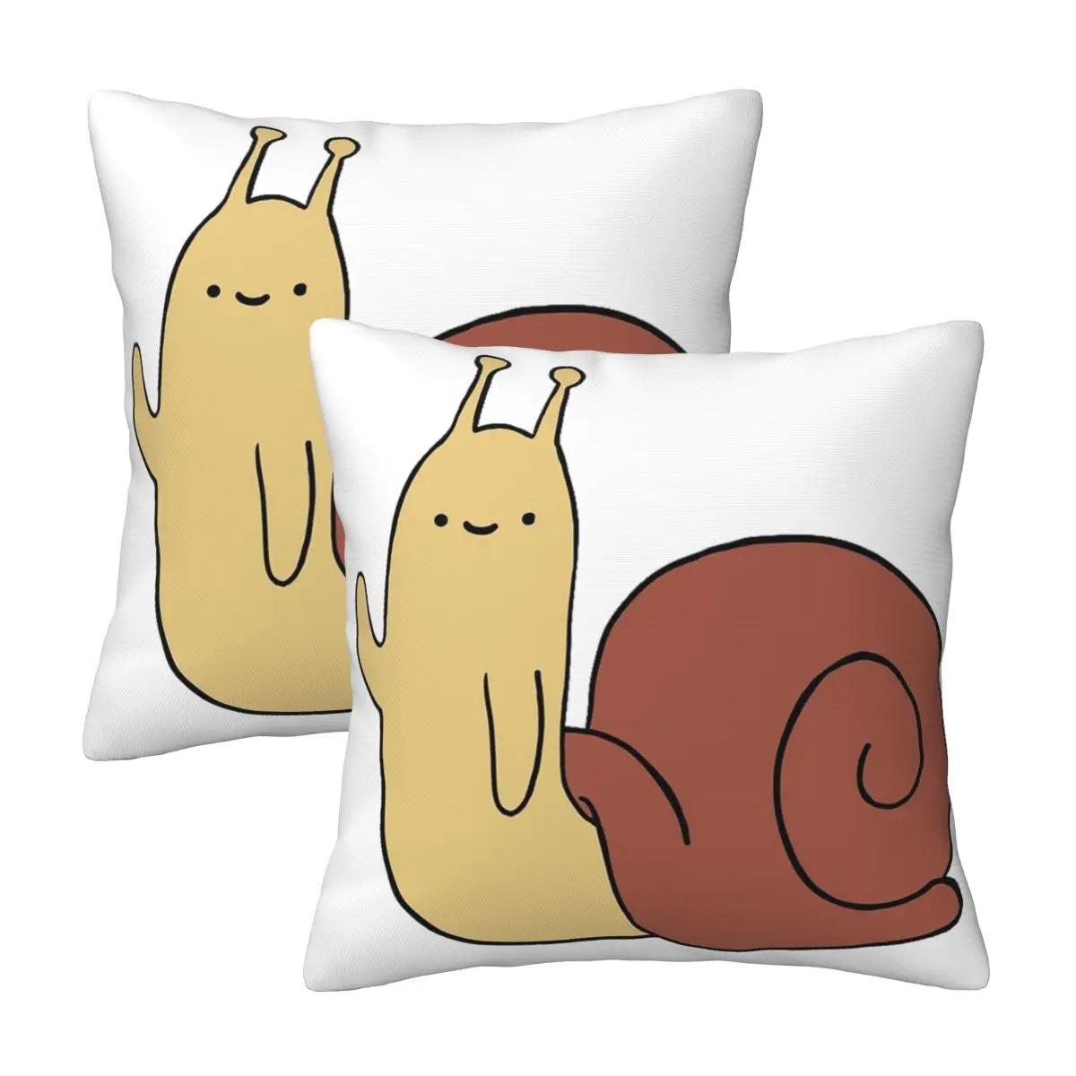 

Время приключений Улитка 2 шт. Квадратная наволочка Чехол для подушки Подушка Молния Декоративный Комфорт Накидка Подушка для Дома Дивана 12x12Inch