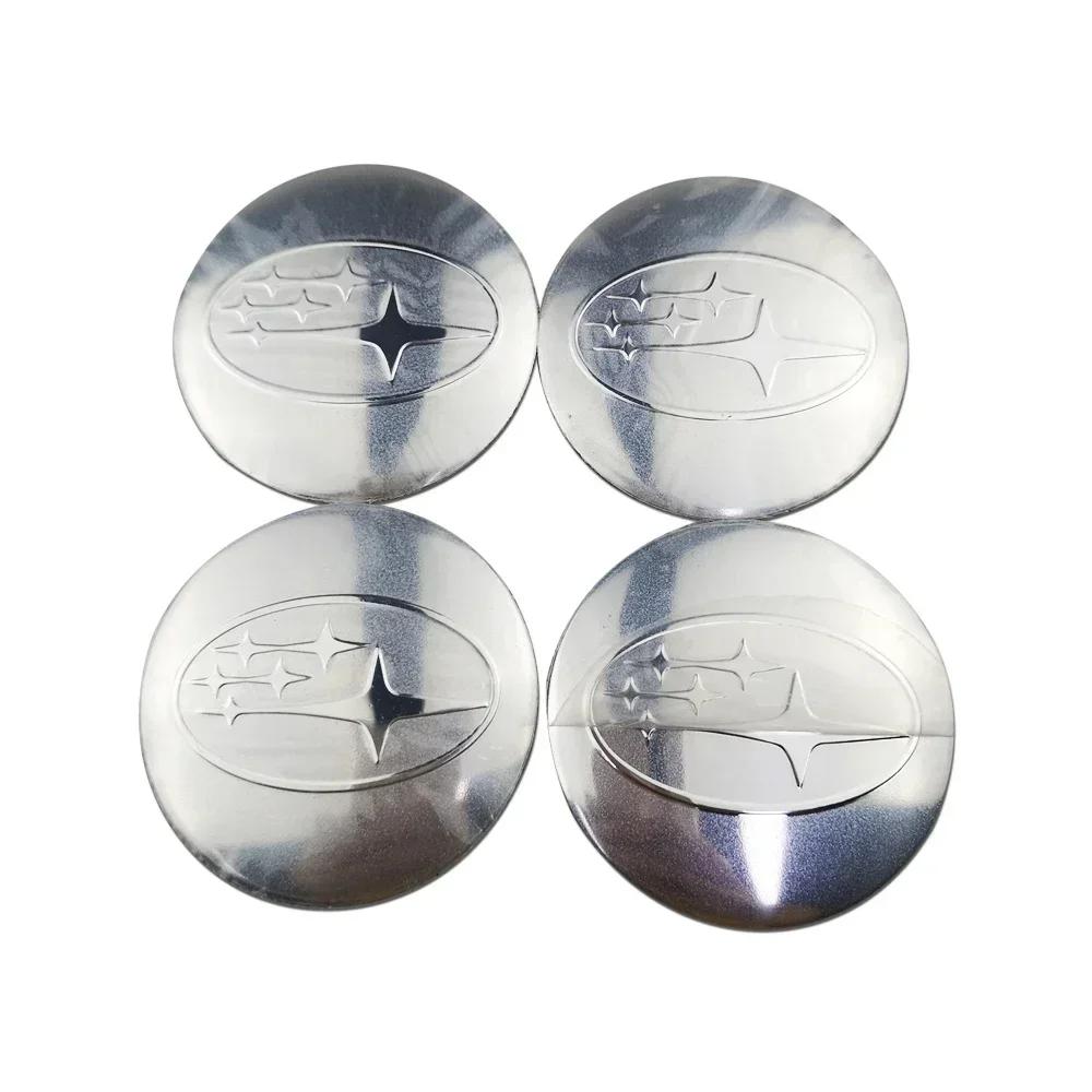 For Subaru STI XV WRC WRX BRZ LEVORG FORESTER IMPREZA LEGACY OUTBACK 4pcs 56MM Car Wheel Center Emblem Hub Badge Sticker X666