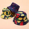 European and American New Tropical Printed Fruit Pattern Bucket Hat Women's Summer Outdoor Sports Sun Hat Casual Basin Hat