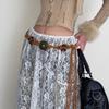 Woven Fringed Chain Belt for Women Adjust LaceUp WaistBand Fashion Rope Belt for Girl Bohemian Style Waist Decors