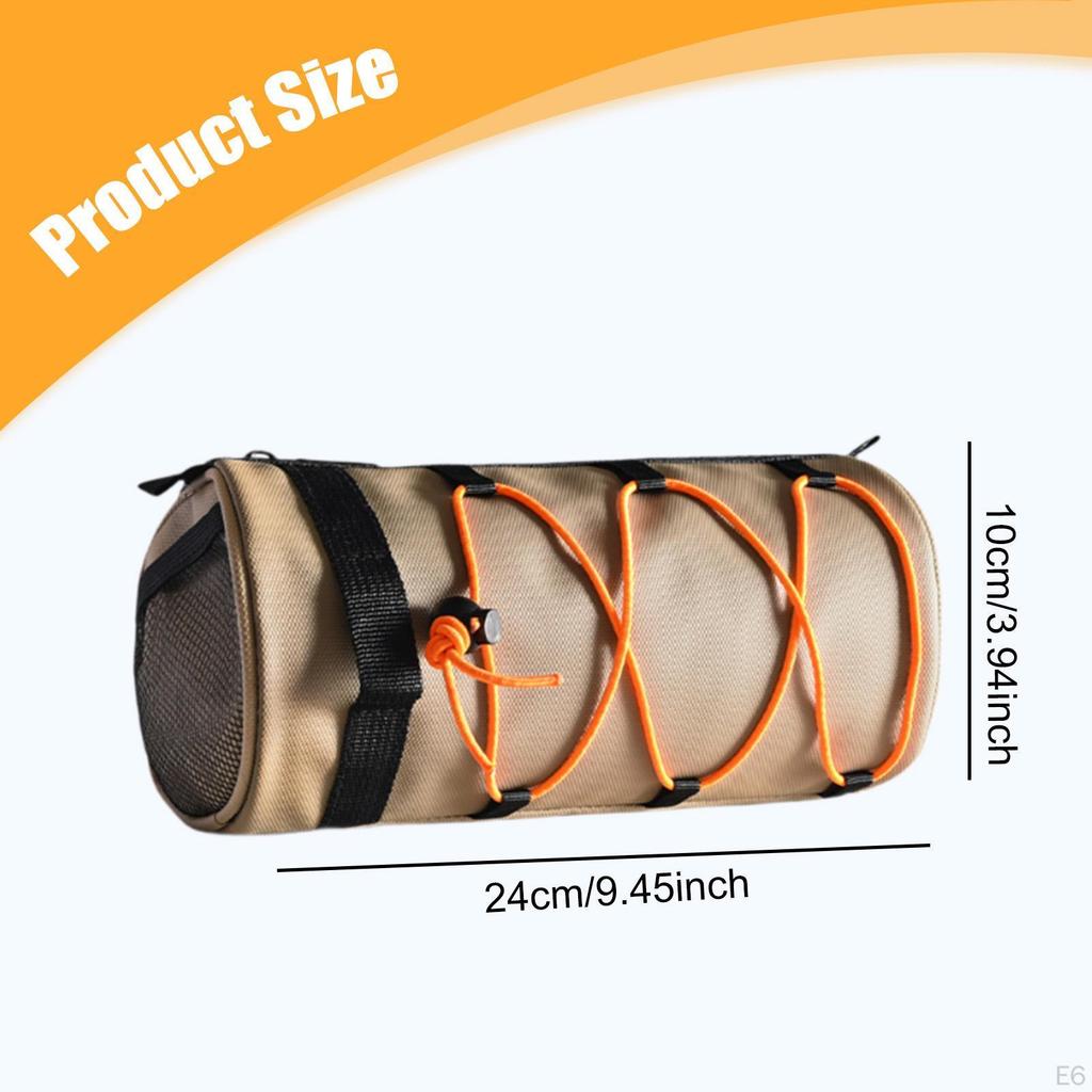 Handlebar Bag with Shoulder Strap And Elastic Cord for Storing Cycling Accessories Outdoors.