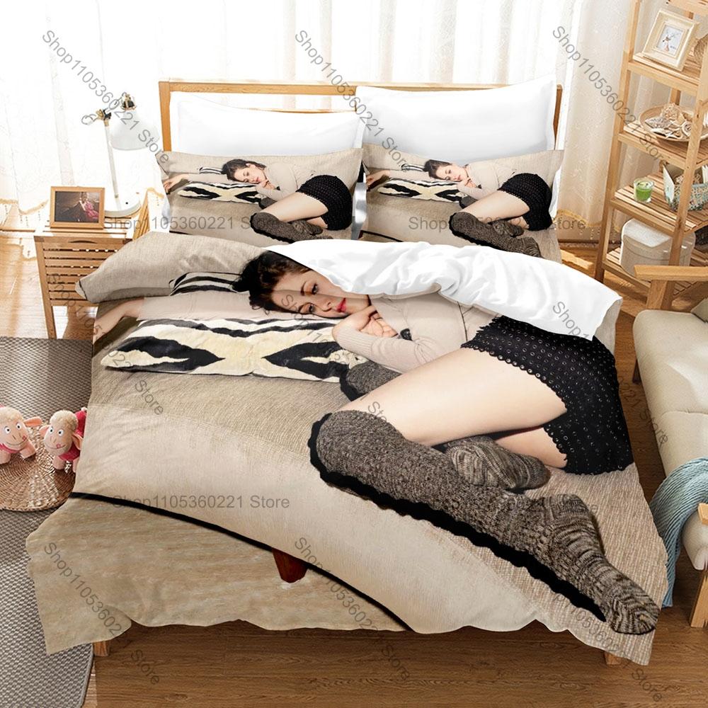 Iconic Bella Swan Graphic Kristen Stewart Romantic Fantasy Film Celebrity Bedding Duvet Cover + 2 Pillowcases Teen Movie Fan
