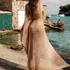 New knitted elastic mesh cardigan long sunscreen suit beach jacket bikini outer swimsuit blouse women