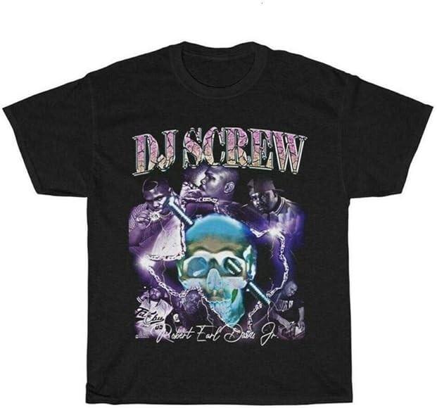 The Legend DJ SCREW Screwed Up Click TShirt Classic Black Unisex T-Shirt L