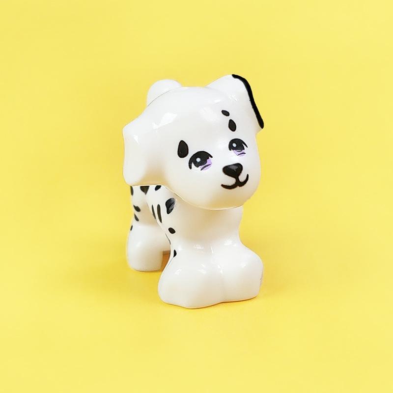 MOC City Animal Building Blocks Goat Wolf Penguins Eagle Goat Rabbit Pet Cat Dog Dairy Cattle Accessories Mini Bricks Toys Gifts