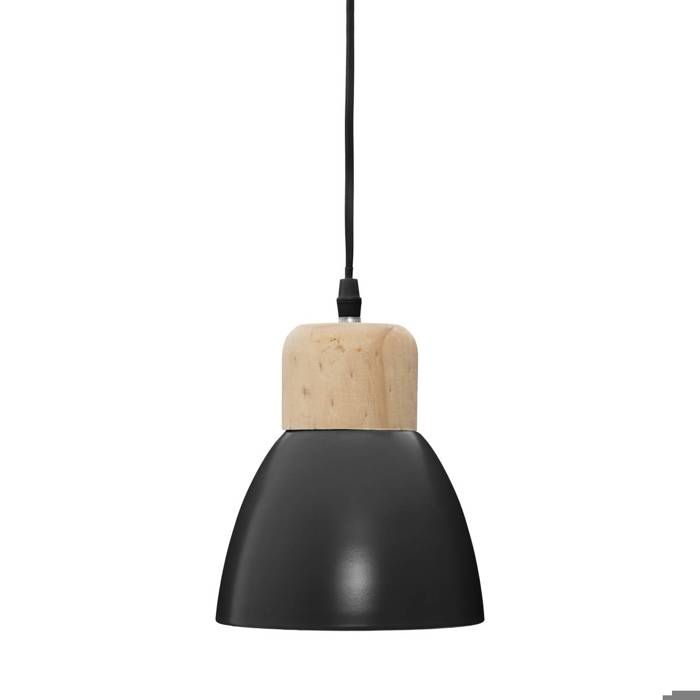 Suspension métal "Desy" noir D15cm - Atmosphera createur d'interieur