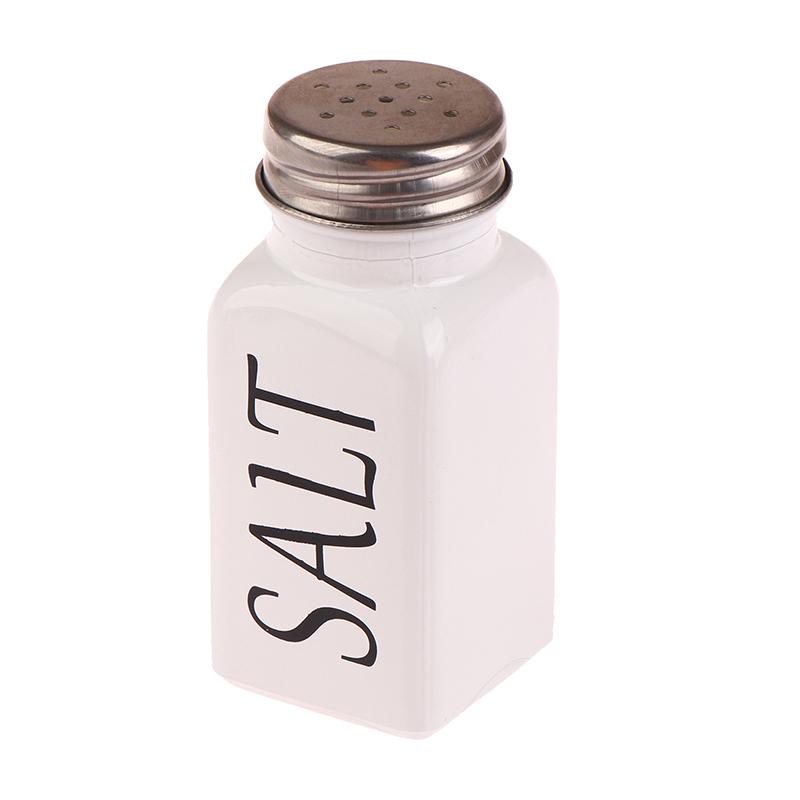 1Pc Salt And Pepper Shaker Storage Spice Shakers Spice Dispenser Refillable Black And White Kitchen Supplies Seasoning Pots