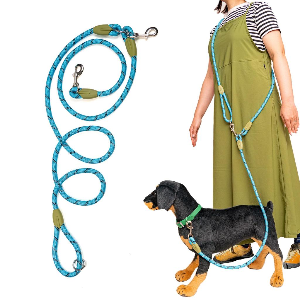 Hands Free multi lead Dog shoulder frees both reduces for for large and high sky blue [PAW EXPLORER] lead, strap, hands-free, hands, burden,