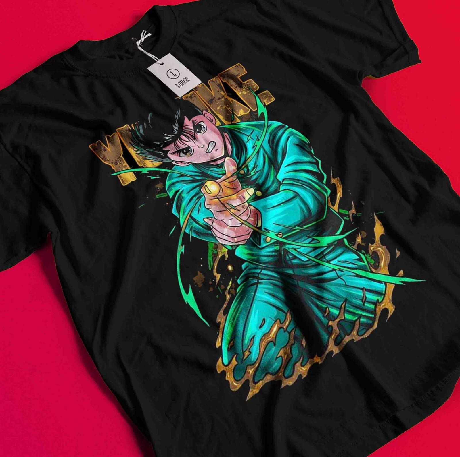 Футболка Yu Yu Hakusho Юсуке Урамеши Футболка Кувабара Курама Хиэль Футболка Аниме BB1151 2XL