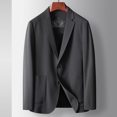 Spring and Summer Light Luxury Business Single West Middle-aged and Young People Solid Color Non-ironing Micro-elastic Suit Jacket