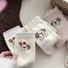 Female Autumn and Winter Thickened Warm Cartoon Cute Tube Cotton Socks