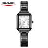 SKMEI 2582 Watch Waterproof Date Fashion Steel Strip Light Luxury Watches Montre Femme Exquisite Square Business Women's Quartz