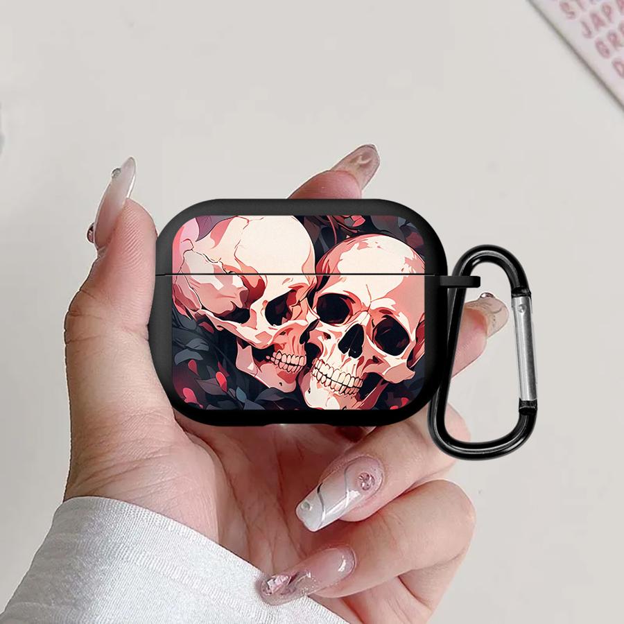 Case For Airpods 4 3 Pro2 Pro Pro3 2 1 Earphone Cases Cover The Skeleton's Love