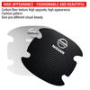 4PCS Protezione Maniglia Porta Auto Adesivo 3D Emblema Decorazione Auto Per Nissan Nismo Almera Tiida Juke Teana Qashqai 350Z 370Z GTR