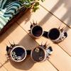 Steampunk Goggles with Rivets Gear Glasses Halloween Goggles Gothic Glasses Steampunk Glasses Party Supplies