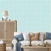 Wallpaper Fabric Pattern Celadon, White, Turquoise and Mint 50x1000