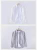 Men's White Long-Sleeve Linen Shirt - Casual Spring/Summer Lapel Style