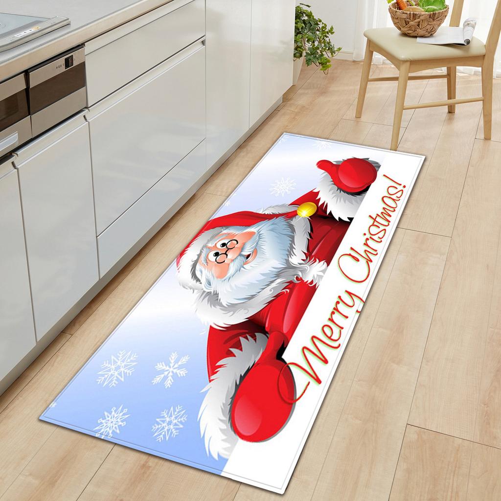 Christmas Kitchen Sand Carpet Doormat Long Floor Mat