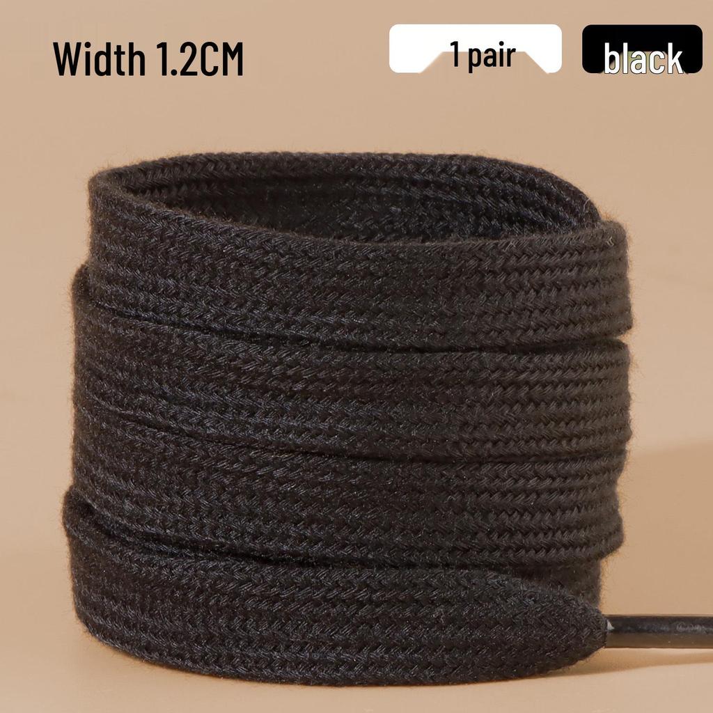 Breite off-white Schnürsenkel aus reiner Baumwolle für Damen - 1,0 cm, 1,2 cm, 1,5 cm