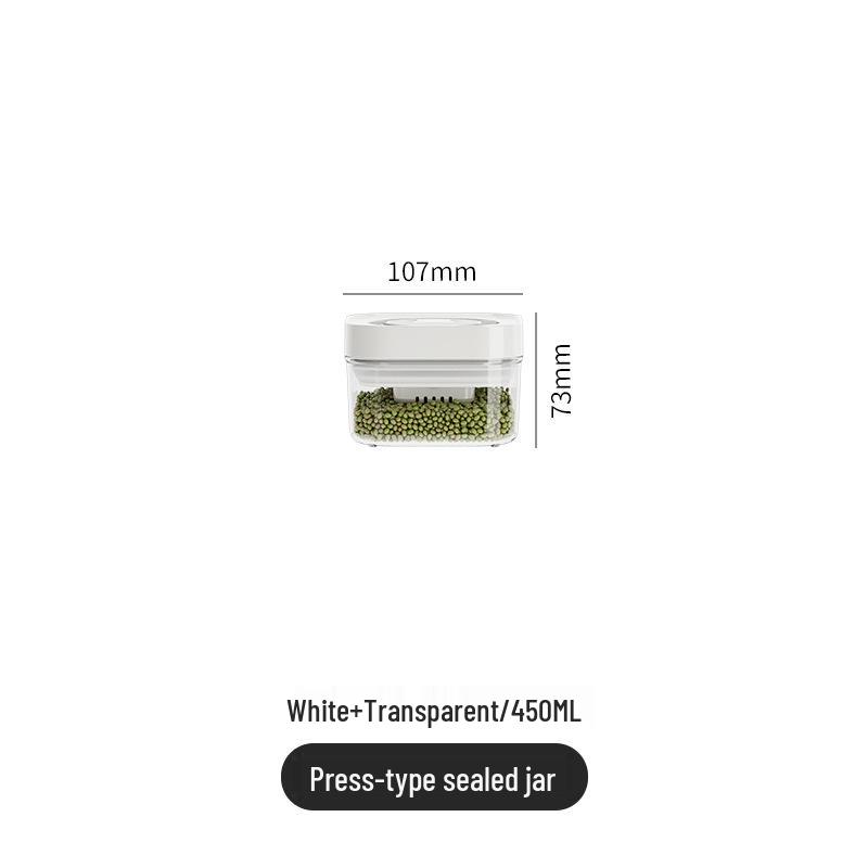 Press-Type Airtight Kitchen Container for Cereal & Grain Storage
