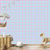 Candy Check Wallpaper Light Gray and Mint 50x1000