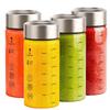 Glass Juice Bottles with Stainless Steel Lids,Heat-Resistant Borosilicate Glass for Juicing,Smoothies,Milk,Beverage Storage