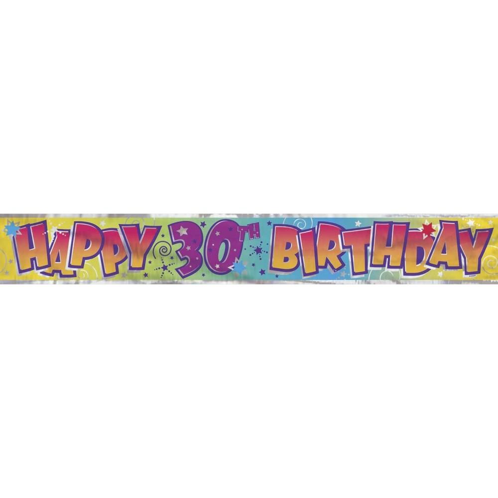 Unique Party 30th Birthday Banner