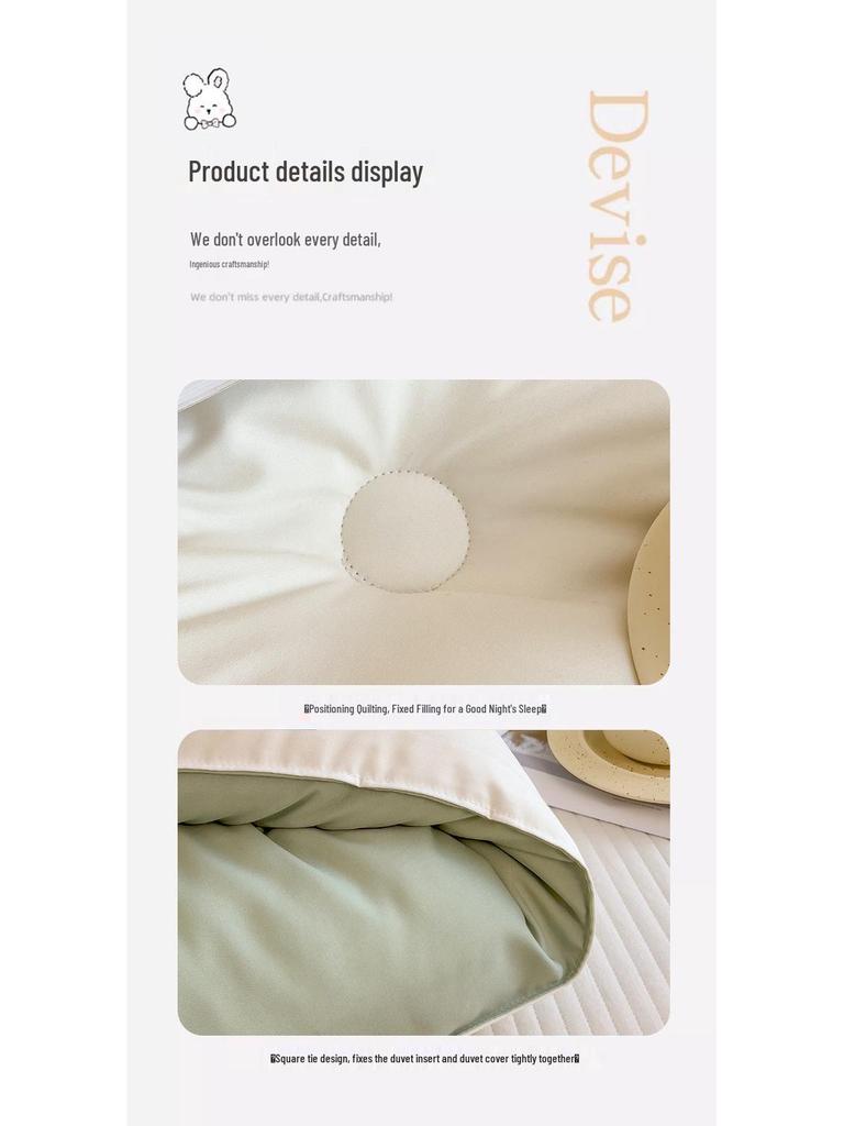 Thickened Warm Quilt Comforter - Soft, Skin-Friendly, All-Season Bedding for Student Dorms