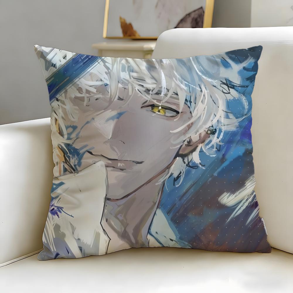 Anime Blue Period Cushion Cover Soft EasyWash Pillow Case Versatile for Couch Bed Travel and Office