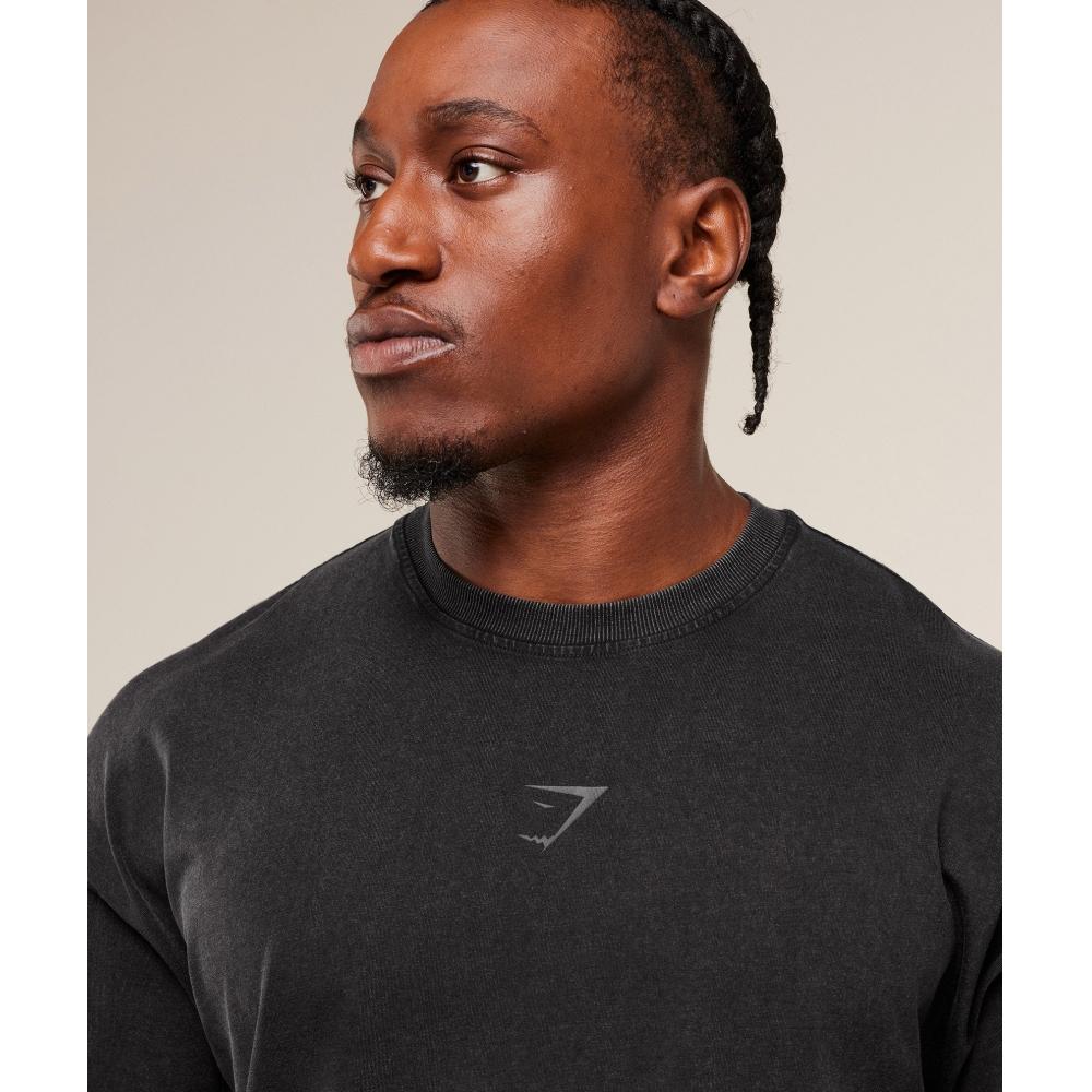 Gymshark Power Washed T shirT Gs Black A2c9f Bb2j