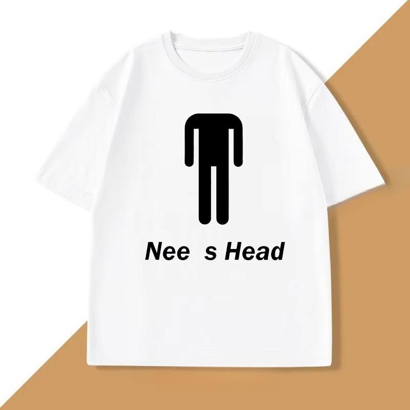 Needs Head Funny T-shirt Humor Tee Cotton Short Sleeve Round Neck Tshirt Casual Short Sleeves Autumn Cotton Breathable Tshirt