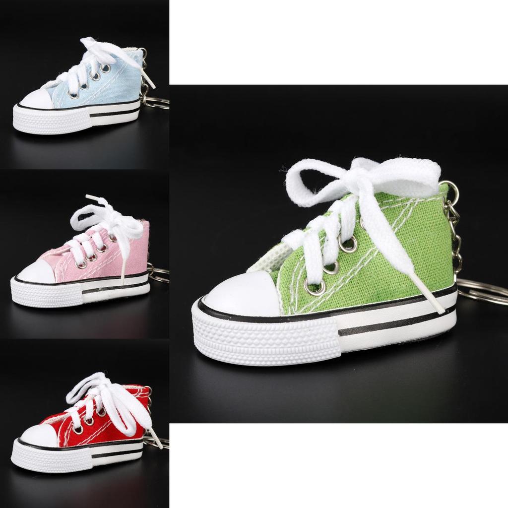 Canvas-Schuh Schlüsselanhänger Mit Kreativem Design Für Liebhaber Lässiger Accessoires