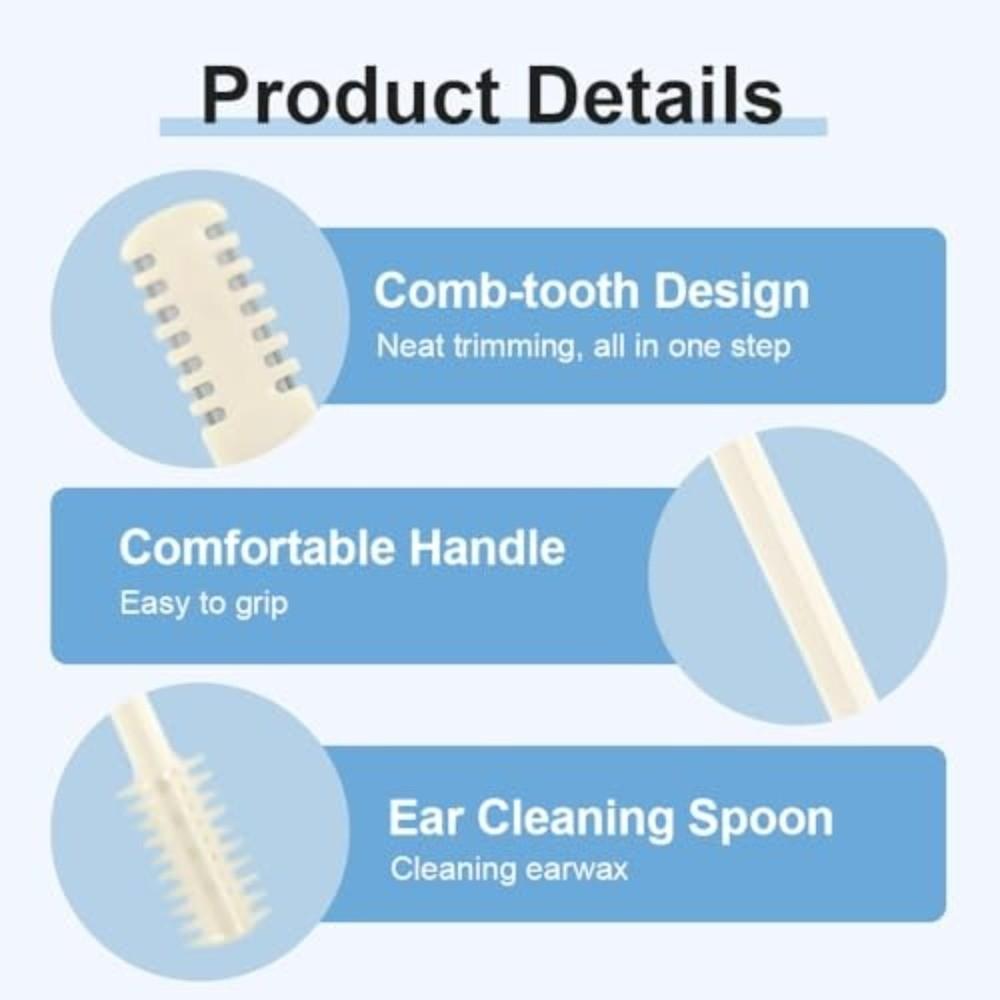 Stainless Steel Nose Hair Trimmer Double Sided Nose Hair Trimming Portable Hair Remover  Travel